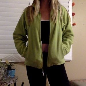 COLUMBIA Fleece Jacket Size M Green